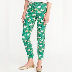 Floral Green Women's Pants